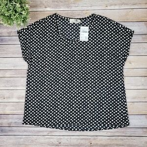 Everleigh Black with Ivory Polka Dot Blouse